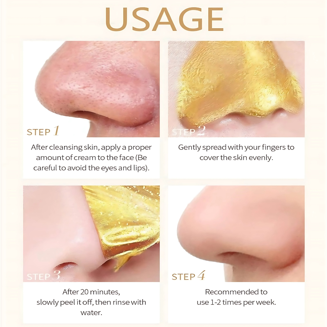 Retinol Gold Face Mask – Deep Moisturizing & Brightening Peel-Off Mask